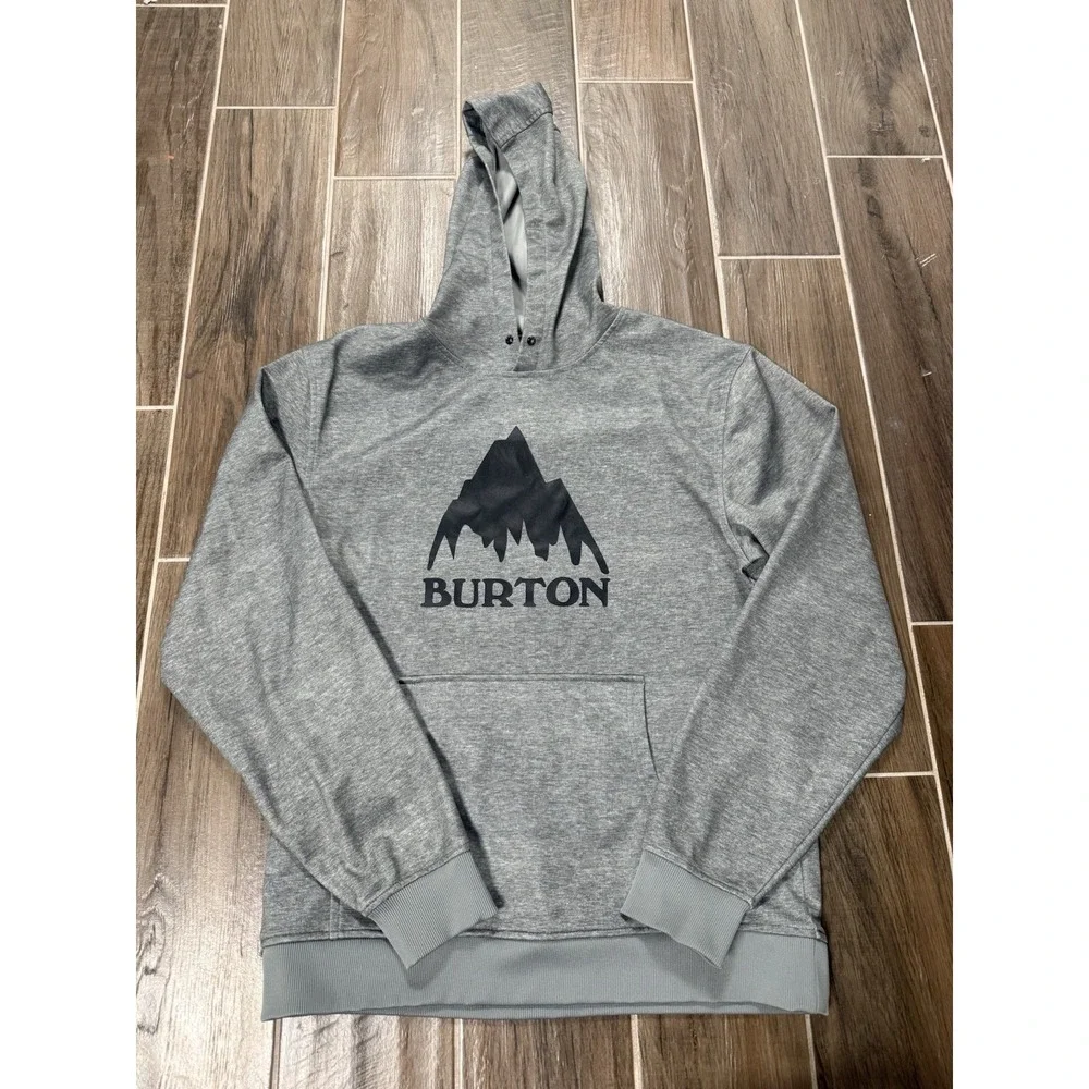 Burton Hoodie Sweatshirt Pullover Sweater Snowboard Ski Mens Sz L - Picture 1 of 6